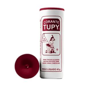 Corante Tupy para Tingir Roupa Algodão Bordô 16 45g