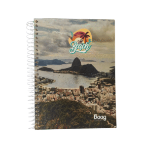Caderno Universitário 12 Matérias 240 Folhas Baag - Beach Espiral Volta às Aulas