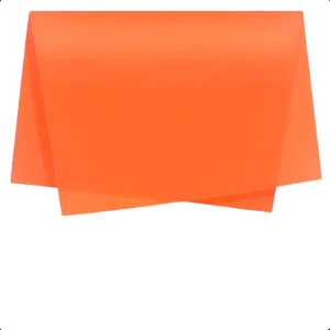 Papel Seda VMP Folha 60x48cm Cor Laranja - Embalagem de Presentes, Roupas, Calçados e Artesanato