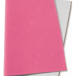 Papel Camurça Aveludado 40x60cm Cor Rosa Chiclete - Folha de Papel Velvet para Embalagens de Luxo, Artesanato e Convites