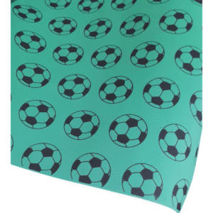 EVA Estampado VMP 40x48cm 1,6mm Estampa Futebol Verde - Placa de EVA Decorado para Artesanato, Lembrancinhas e Capa de C