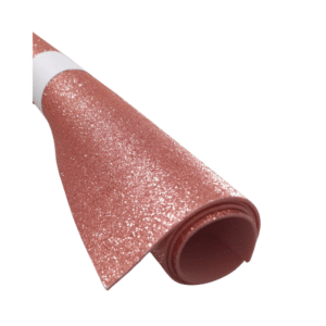 EVA com Glitter LeoArte 40x48cm 1,6mm Cor Rosé - Placa de EVA Brilho para Artesanato, Tiaras, Fantasias e Festas
