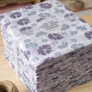 Papel Seda VMP Folha 60x48cm Estampa Floral - Embalagem de Presentes, Roupas, Calçados e Artesanato