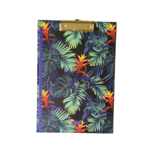 Prancheta A4 Estampa Tropical Heron com Prendedor