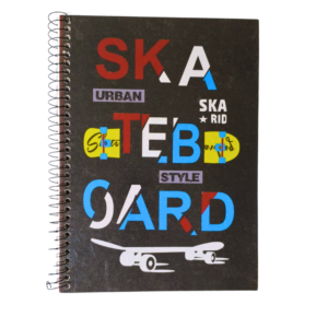 Caderno Universitário A4 1 Matéria 80 Folhas Máxima Cadernos - Line Skate Style Espiral