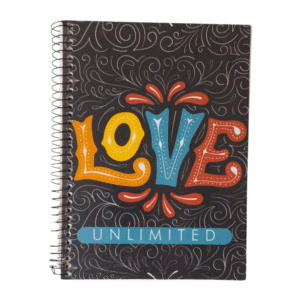 Caderno Universitário A4 1 Matéria 80 Folhas Máxima Cadernos - Love Unlimited Espiral