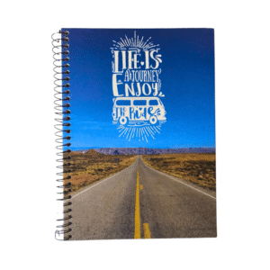 Caderno Universitário A4 1 Matéria 80 Folhas Máxima Cadernos - Life is a Journey Espiral
