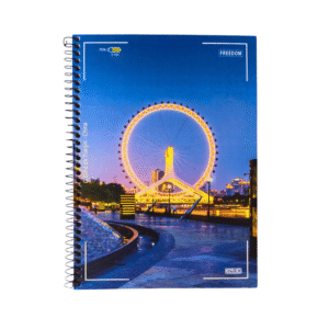Caderno Universitário A4 1 Matéria 96 Folhas São Domingos - Roda Gigante Espiral