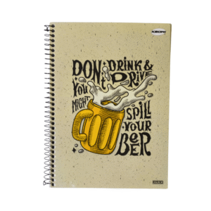Caderno Universitário A4 1 Matéria 96 Folhas São Domingos - Don't Drink & Drive Espiral