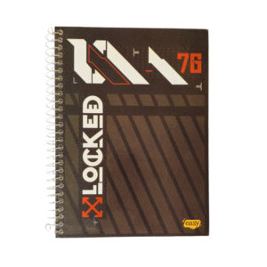 Caderno Universitário A4 1 Matéria 96 Folhas Baag - Locked 76 Espiral
