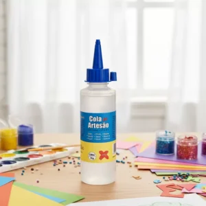 Cola de Silicone Líquida Make+ Artesão 100ml para EVA