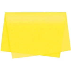 Papel Seda VMP Folha 60x48cm Cor Amarelo - Embalagem de Presentes, Roupas, Calçados e Artesanato