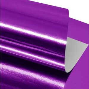 Papel Laminado Brilho 48x60cm Cor Pink - Folha Metalizada (Verso Branco) para Presentes, Festas, Artesanato e Origami