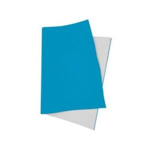 Papel Camurça Aveludado 40x60cm Cor Azul Claro - Folha de Papel Velvet para Embalagens de Luxo, Artesanato e Convites